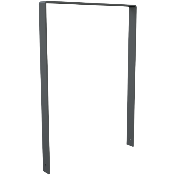 Leaning bracket made of flat steel | 70 x 70 mm | for setting in concrete, without crossbar | width: 800mm | hot-dip galvanized and coated DB 703